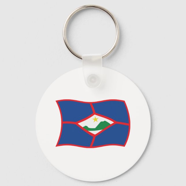 Sint Eustatius Flag Keychain (Front)