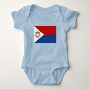 Sint Maarten Flag Baby Bodysuit