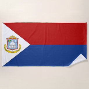 Sint Maarten Flag Beach Towel