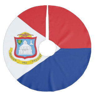 Sint Maarten flag Brushed Polyester Tree Skirt