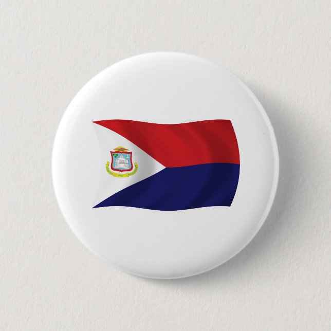 Sint Maarten Flag Button (Front)