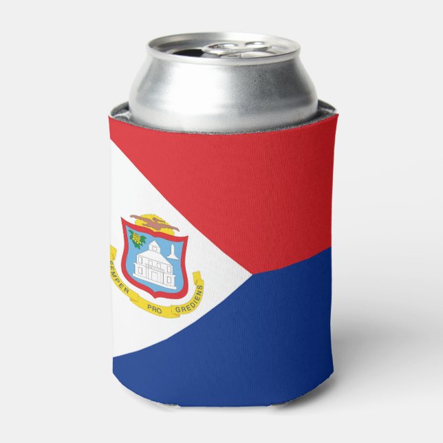 Sint Maarten flag Can Cooler (Can Front)
