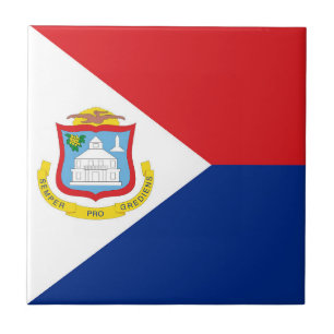 Sint Maarten flag Ceramic Tile