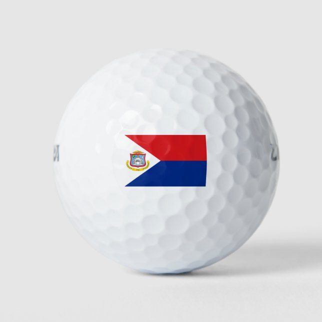 Sint Maarten flag Golf Balls (Front)