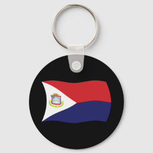 Sint Maarten Flag Keychain