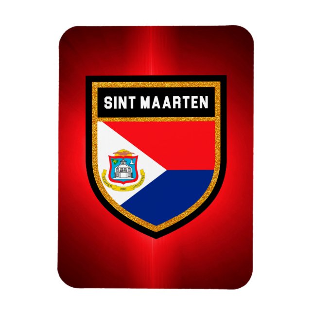 Sint Maarten Flag Magnet (Vertical)