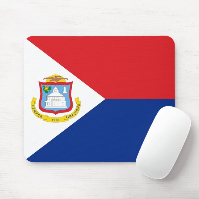 Sint Maarten flag Mouse Pad (With Mouse)