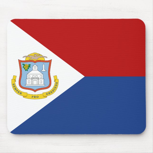 Sint Maarten Flag Mouse Pad (Front)