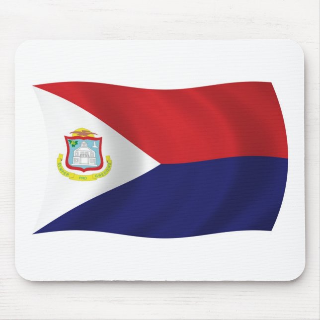 Sint Maarten Flag Mousepad (Front)