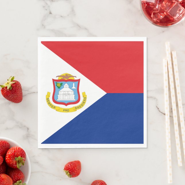 Sint Maarten flag Napkin (Insitu)