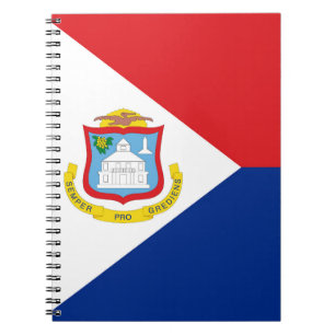 Sint Maarten flag Notebook