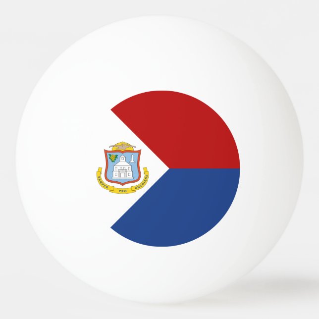 Sint Maarten Flag Ping Pong Ball (Front)