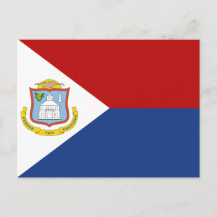 Sint Maarten Flag Postcard
