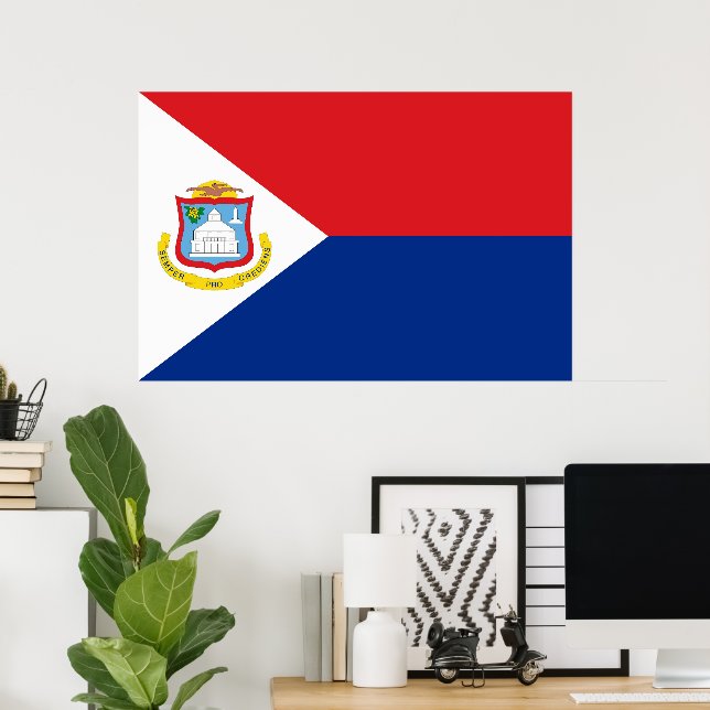 Sint Maarten flag Poster (Home Office)