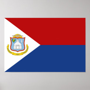 Sint Maarten Flag Poster