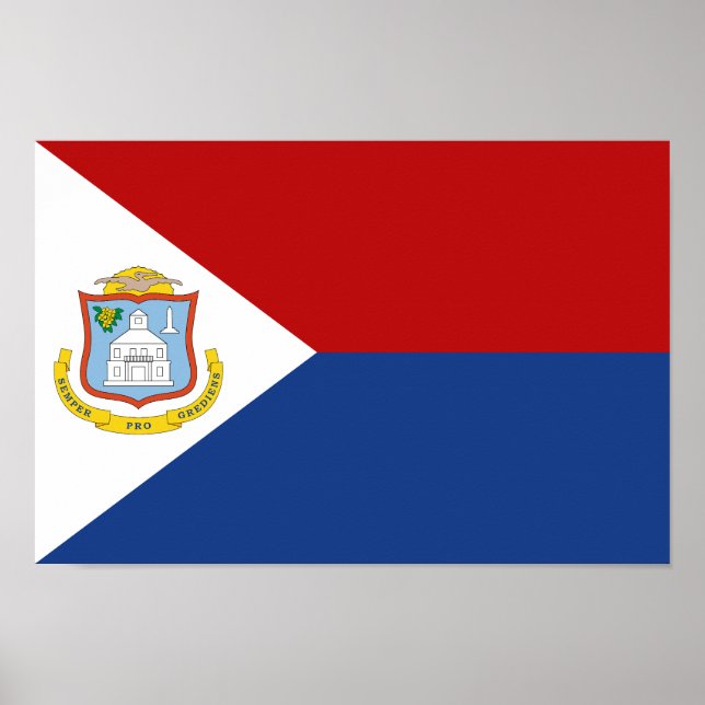 Sint Maarten Flag Poster (Front)