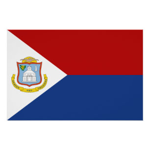 Sint Maarten Flag Poster