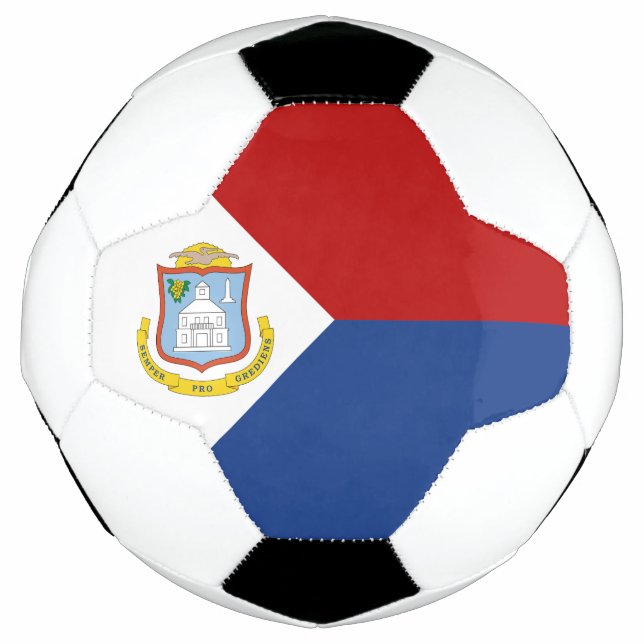 Sint Maarten Flag Soccer Ball (Front)