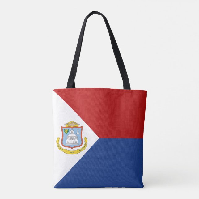 Sint Maarten Flag Tote Bag (Back)