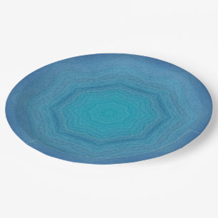 Sint Maarten Ocean Swirls Paper Plate