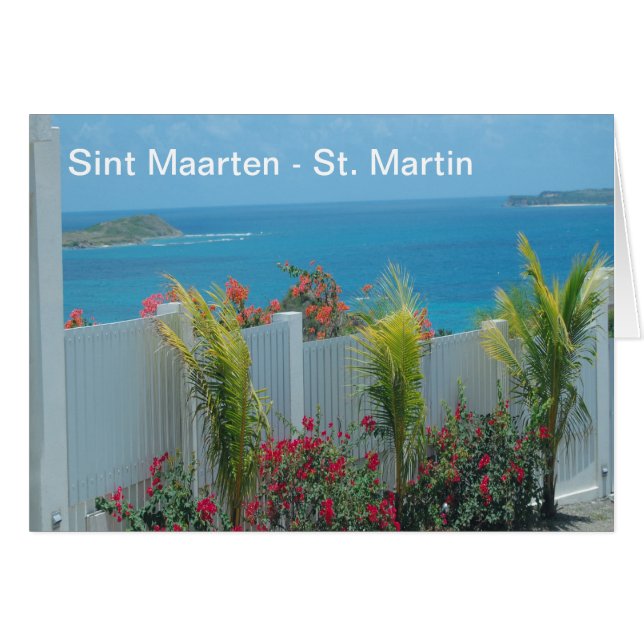 Sint Maarten - St. Martin Ocean Blue Seascape (Front Horizontal)