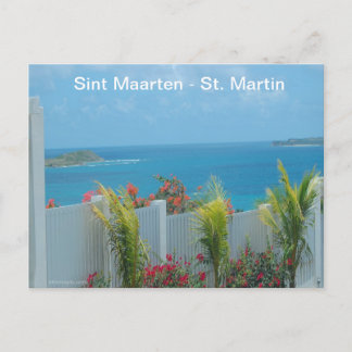 Sint Maarten - St. Martin Ocean Blue Seascape Postcard
