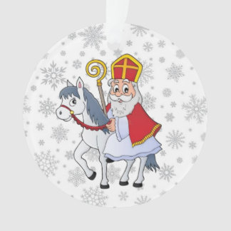 Sinterklaas and his White Horse Ornament