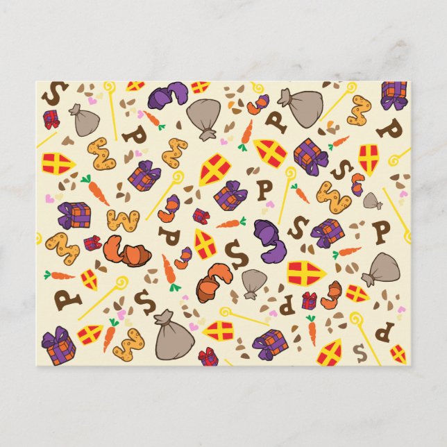 Sinterklaas kaart postcard (Front)