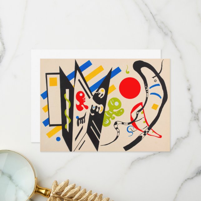 Sinthesi Stencil by Wassily Kandinsky Thank You Card (Front/Back In Situ)