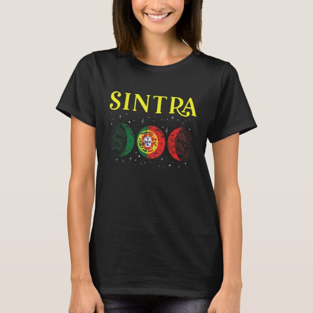 Sintra Portuguese City Retro Portugal Flag T-Shirt (Front)