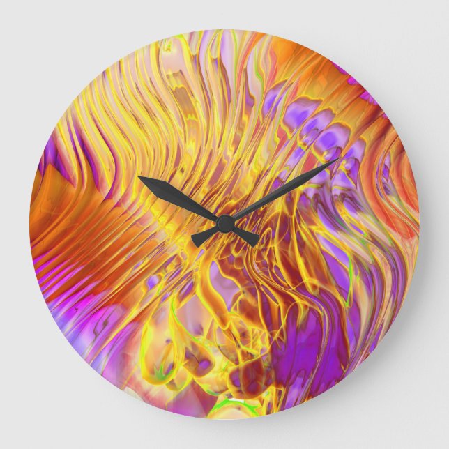 Sinuous 3 Wall Clock (Front)