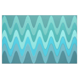 Sinus Waves ocean + your ideas Fabric