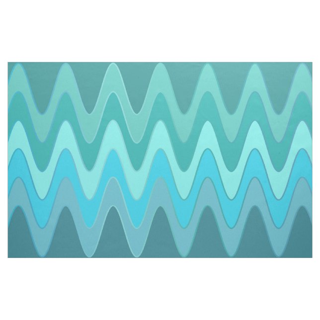 Sinus Waves ocean + your ideas Fabric (Yard)