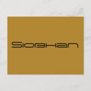 Siobhan, Orphan Black character,geometric font Postcard