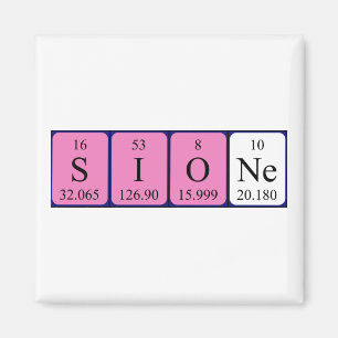 Sione periodic table name magnet