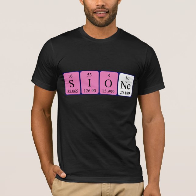 Sione periodic table name shirt (Front)