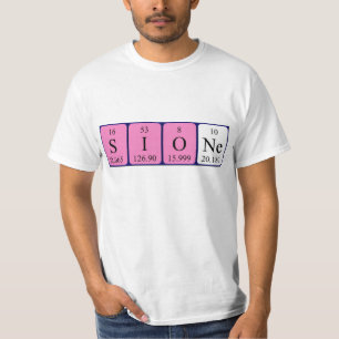 Sione periodic table name shirt