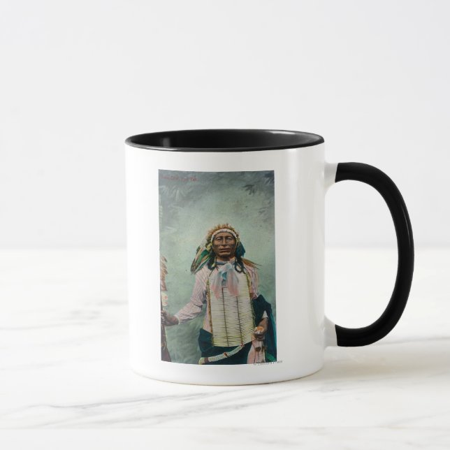 Sioux Chief Iron Tail Portrait Mug (Right)