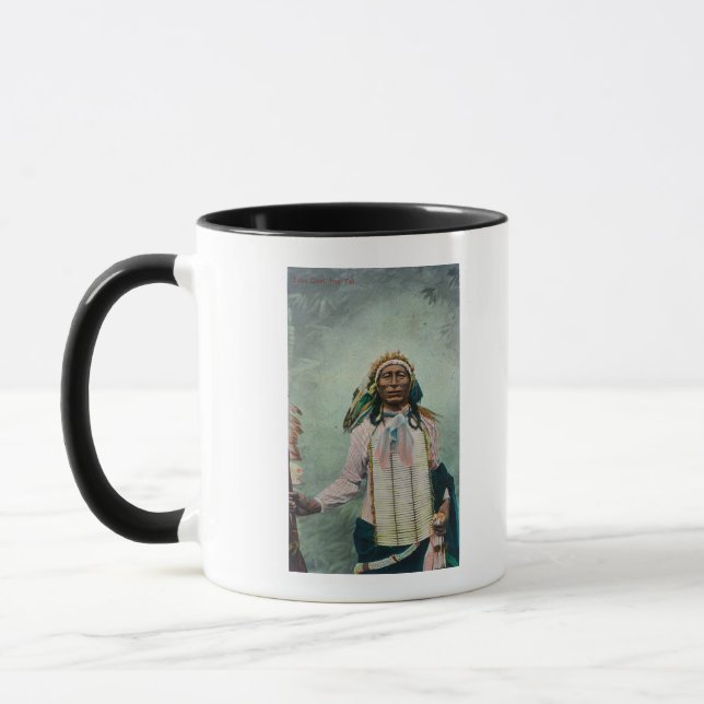 Sioux Chief Iron Tail Portrait Mug (Left)