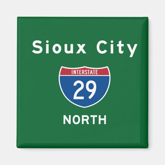 Sioux City 29 Magnet (Front)