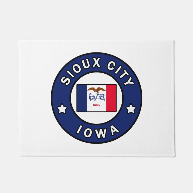 Sioux City Iowa Doormat (Front)