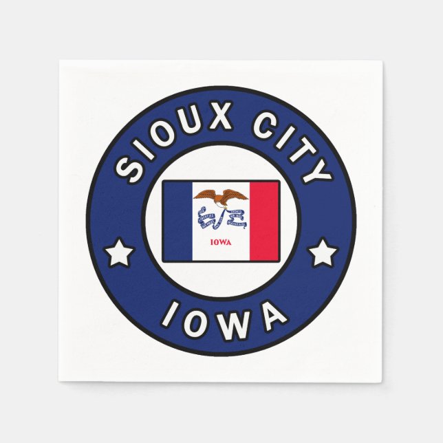 Sioux City Iowa Napkin (Front)