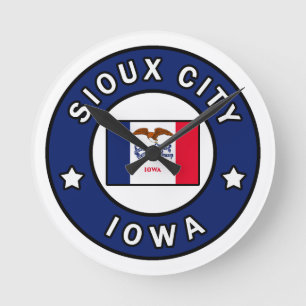 Sioux City Iowa Round Clock