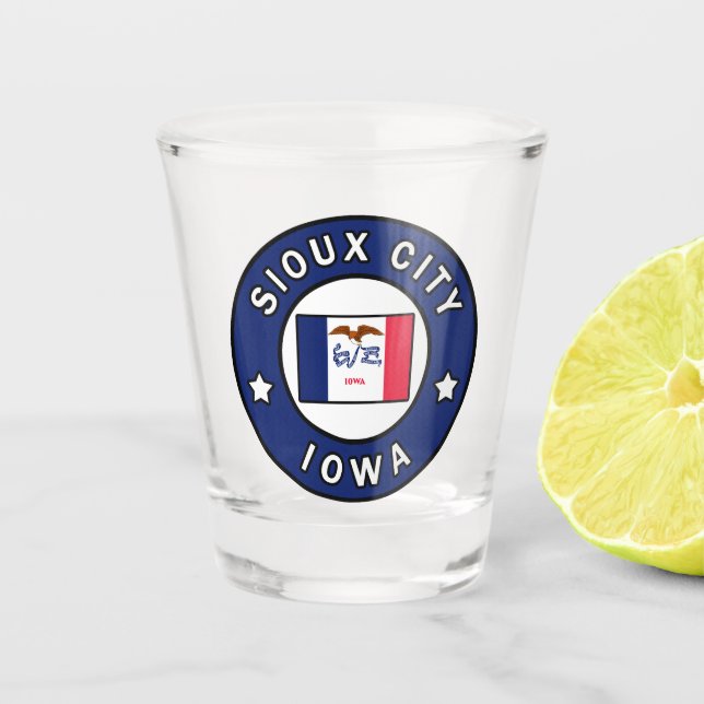 Sioux City Iowa Shot Glass (Front)