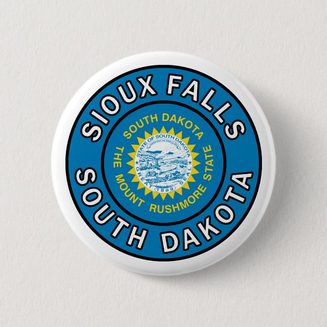 Sioux Falls South Dakota 6 Cm Round Badge (Front)