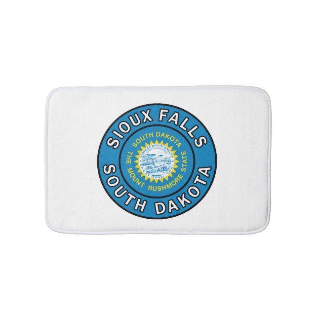 Sioux Falls South Dakota Bath Mat (Front)