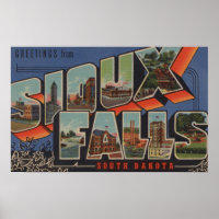 Sioux Falls, South Dakota - Large Letter Scenes