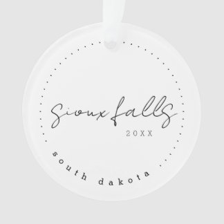 Sioux Falls, South Dakota SD Travel United States Ornament