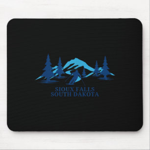 Sioux falls south dakota ski resort skiing skier mouse pad