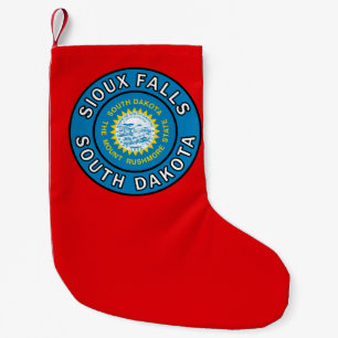 Sioux Falls South Dakota Small Christmas Stocking